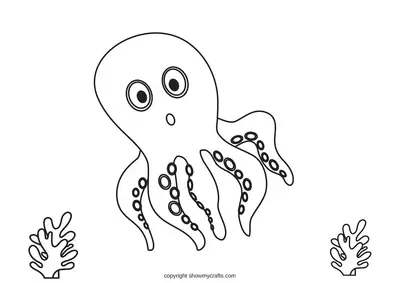 Octopus Colouring Pages