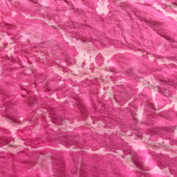 Pink cotton jersey fabric dyed