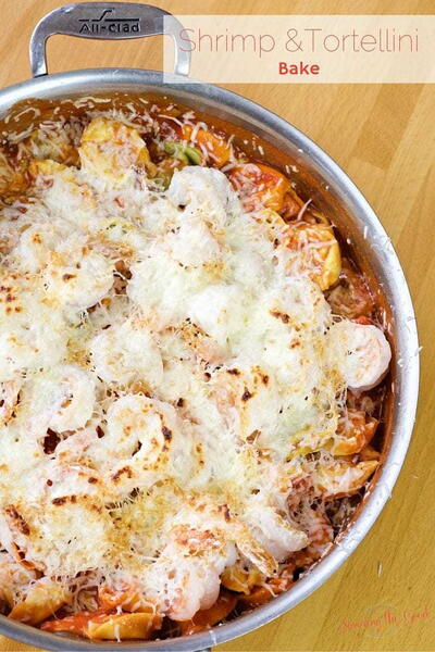 Easy Shrimp And Tortellini Bake Recipe (with Video)