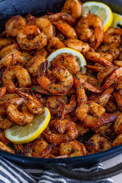 Blackened Shrimp On The Grill