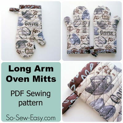 Long Arm Oven Mitts Free Sewing Pattern