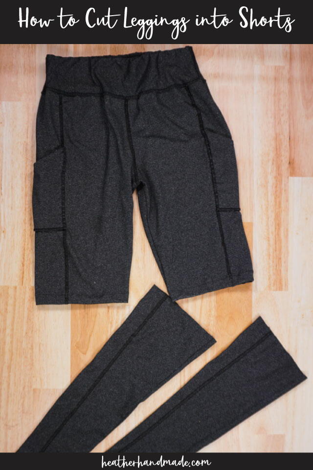 how to shorten leggings