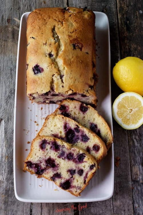 The Most Amazing Lemon Blueberry Bread