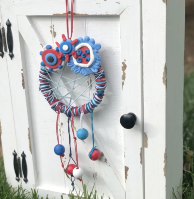 Embroidery Hoop Dream Catcher For Fourth Of July