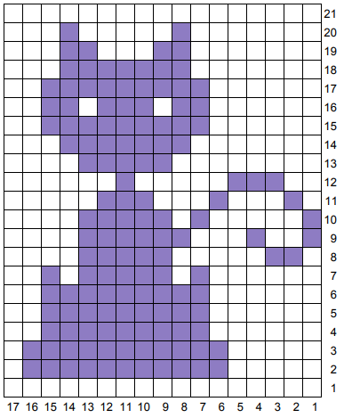 Cat Knitting Chart