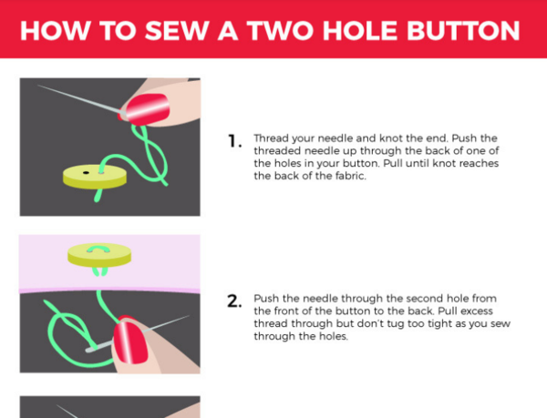 Download the Two Button Sewing Infographic