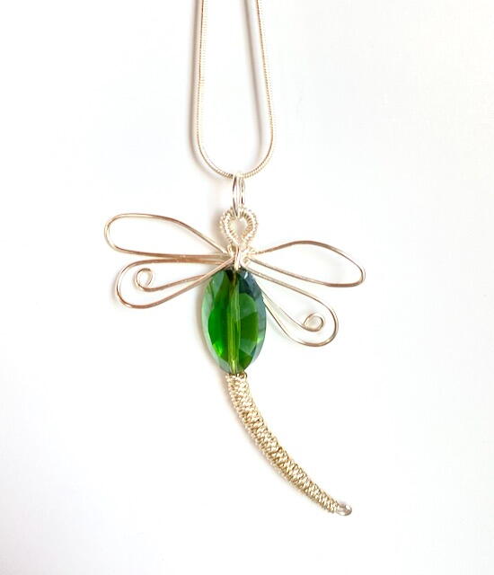 Jeweled Dragonfly Pendant