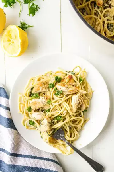 Creamy Lemon Chicken Pasta (30 Minute Dish!)