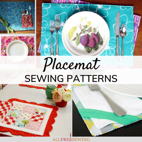 20 Placemat Sewing Patterns Free, How To Sew Table Placemats