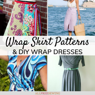 15 Wrap Skirt Patterns and DIY Wrap Dresses