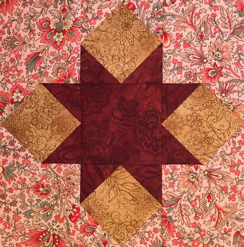 Star Cross Quilt Block