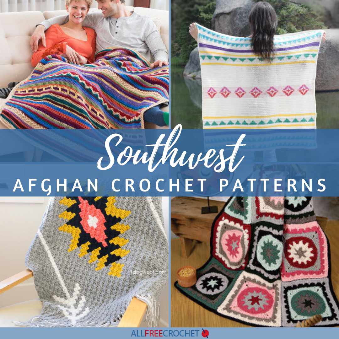 Vintage Crochet Pattern Navajo Afghan Pattern Crochet Pattern PDF Crochet Blanket Pattern PDF PDF Instant Download