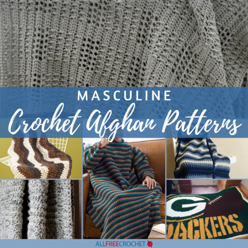 16 Free Masculine Crochet Afghan Patterns