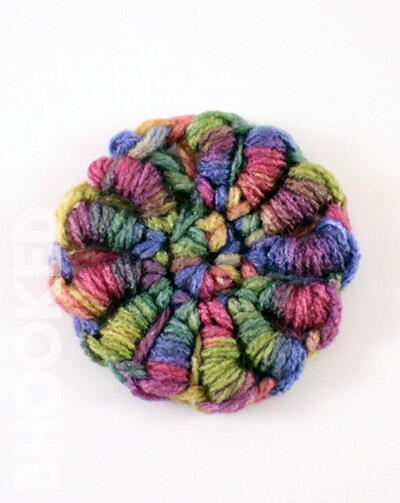 Bullion Stitch Crochet Flower