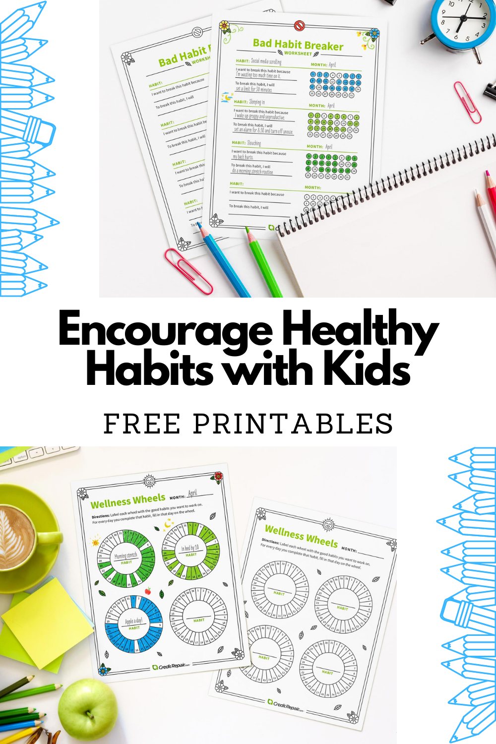 healthy habits printable worksheets for kids