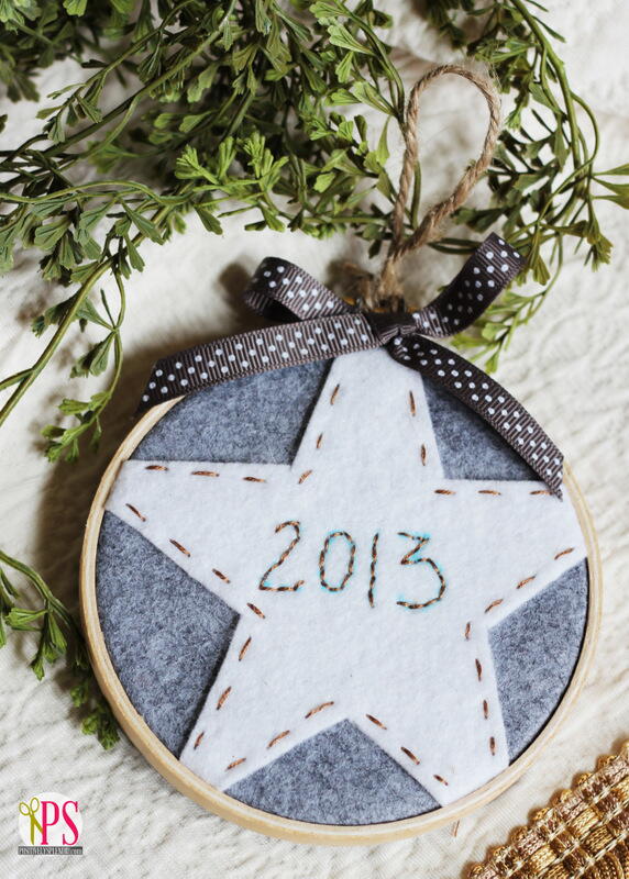 Easy Embroidered Christmas Star Ornament | AllFreeSewing.com