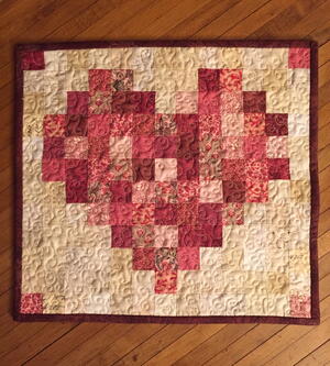 Happy Heart Quilt — A Scrappy Mini Quilt Pattern