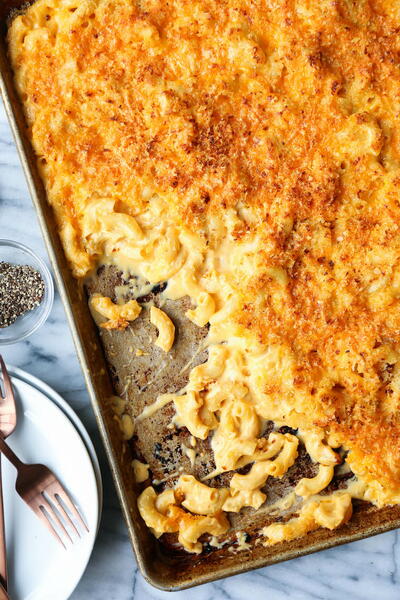 Sheet Pan Mac and Cheese