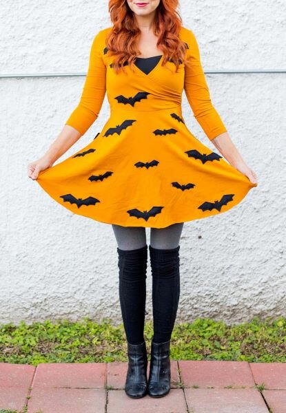 Halloween DIY Bat Dress 