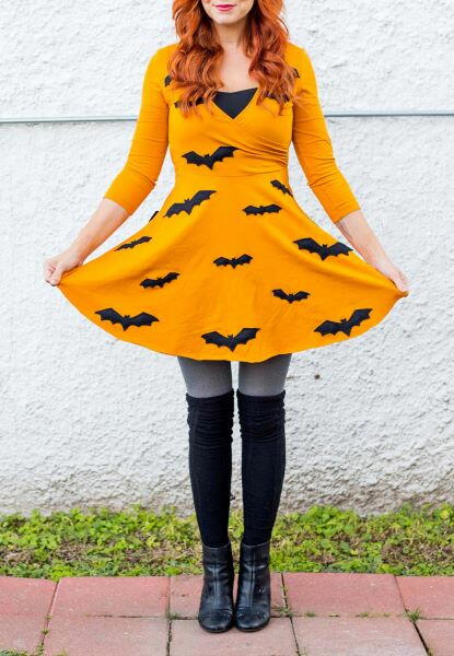 Halloween DIY Bat Dress