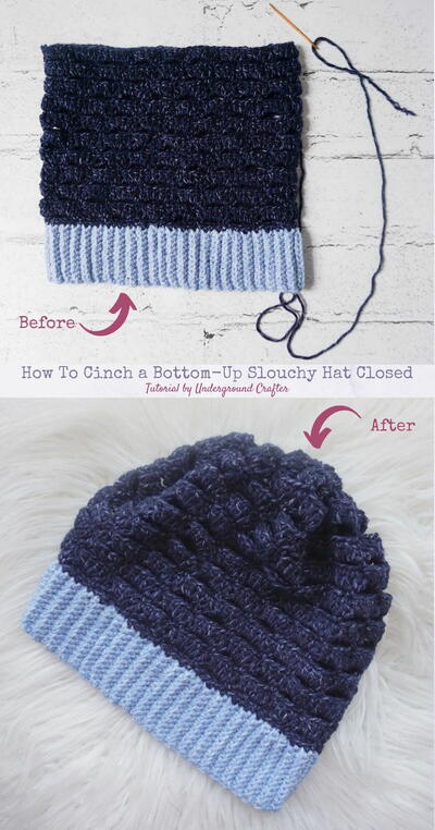How To Cinch A Slouchy Hat Closed
