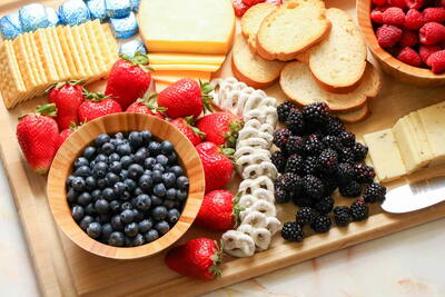 Red, White And Blue Charcuterie Board