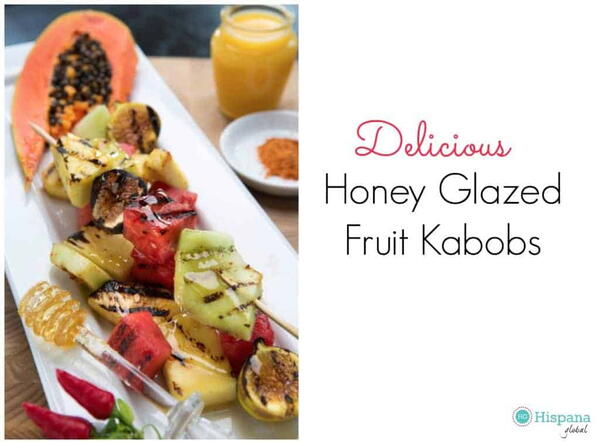 Honey Glazed Grilled Fruit Kabobs