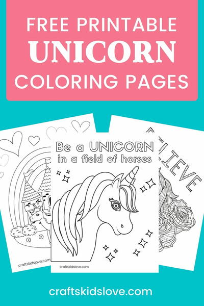Unicorn Coloring Pages For Kids