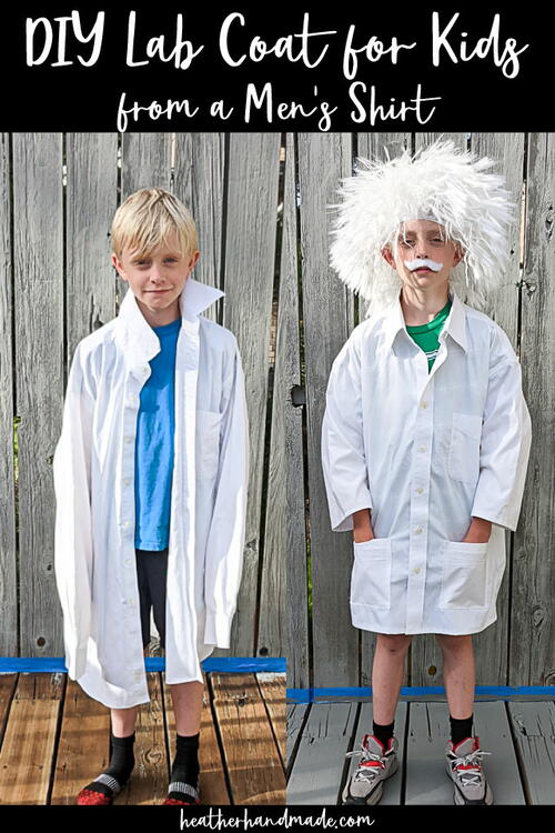 Diy Lab Coat For Kids From A Men’s Shirt | AllFreeSewing.com