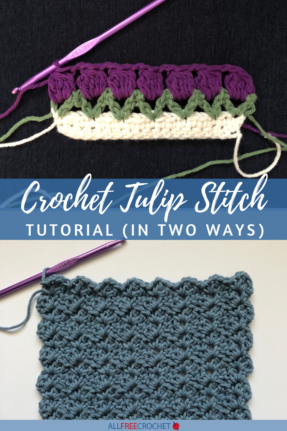 Free crochet tulip stitch discount pattern
