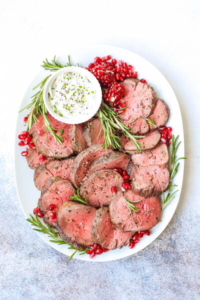 Best Beef Tenderloin with Creamy Mustard Sauce