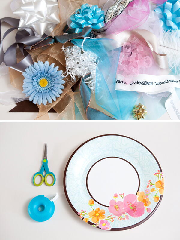 Materials for the bridal ribbon bouquet