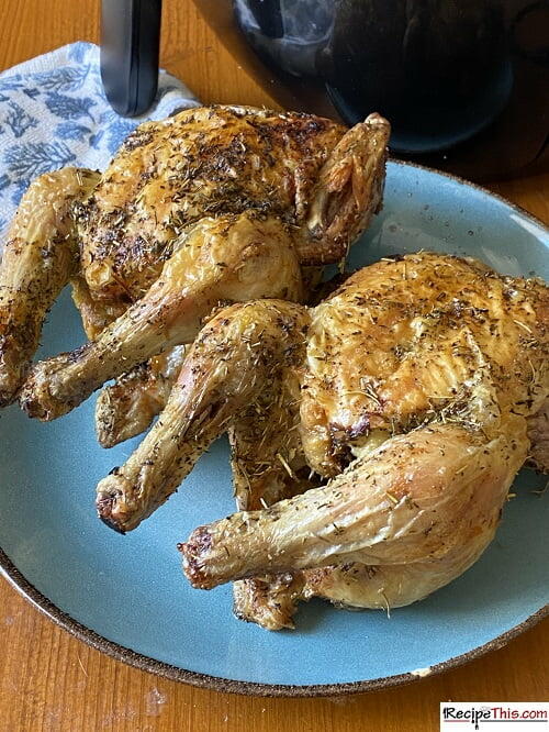 Air Fryer Cornish Hens (2 Ways)