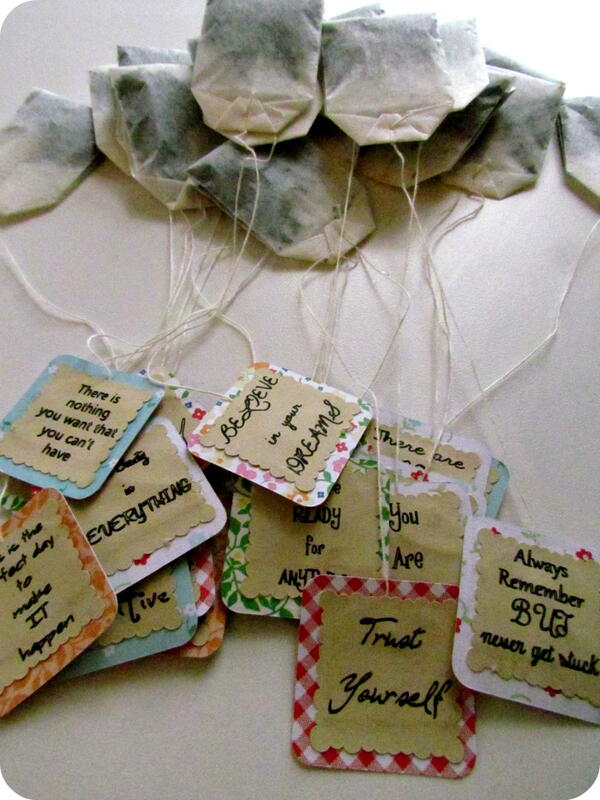 Tea Box Message Personalized Message Tea Bags | FaveCrafts.com