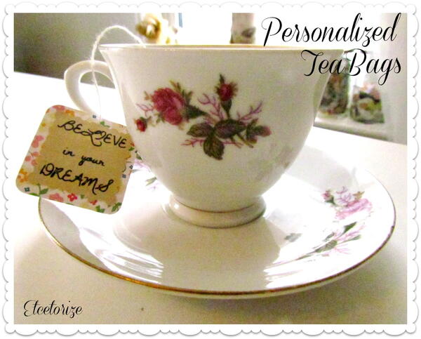 Tea Box Message Personalized Message Tea Bags | FaveCrafts.com