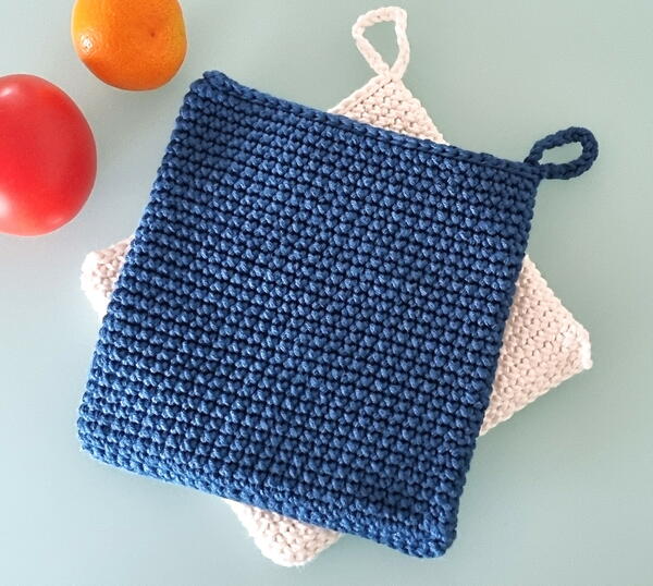 Crochet Potholder - Cross Stitch Crochet