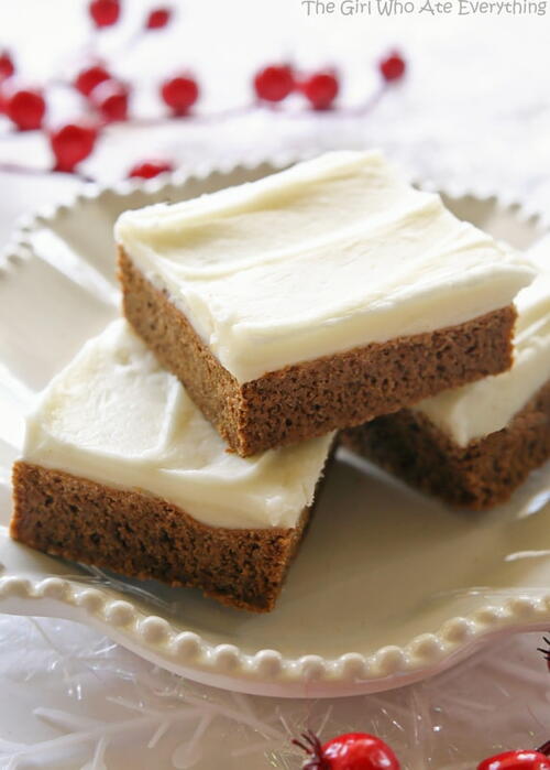 Gingerbread Cookie Bars