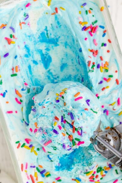 No-churn Birthday Cake Ice Cream