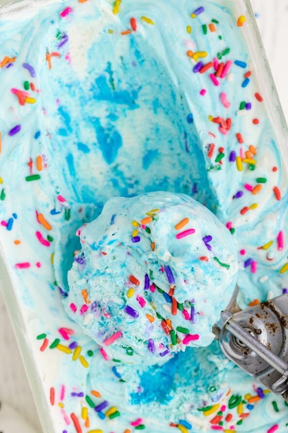 No Churn Birthday Cake Ice Cream 1238