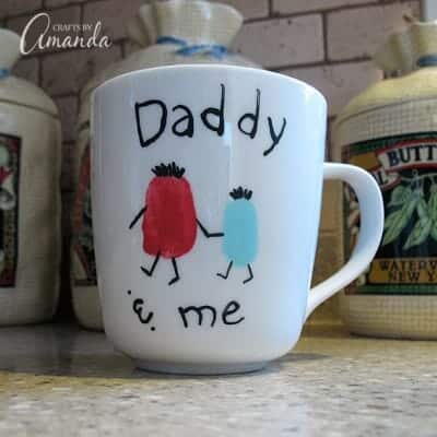 Fingerprint Daddy  Me Coffee Mug