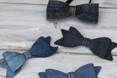 How To Make Upcycled Denim Bows (2 Ways)