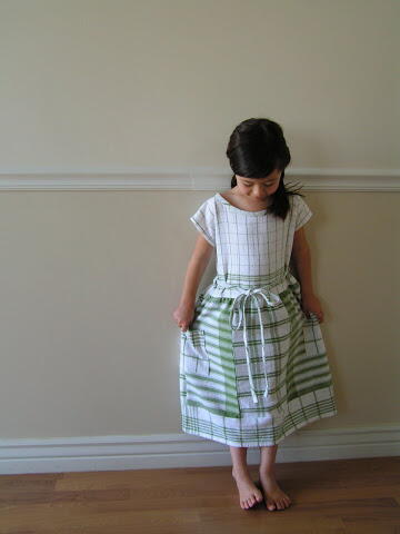 Kitchen Towel Refashion Dress Pattern 