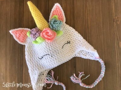 Unicorn Crochet Hat Pattern 