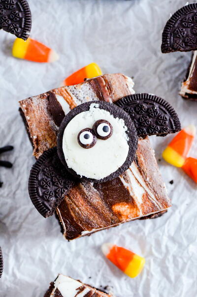 Spooky Bat Oreo Brownies