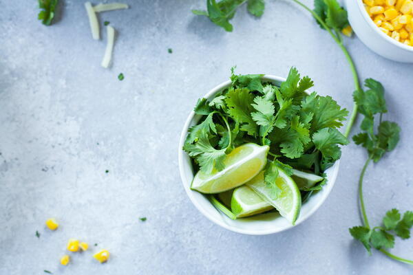 Fresh Cilantro with Lime