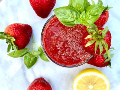 Refreshing Strawberry Cocktail & Virgin Strawberry Mojito