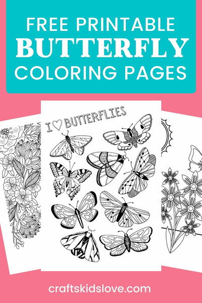 Free Printable Butterfly Coloring Pages