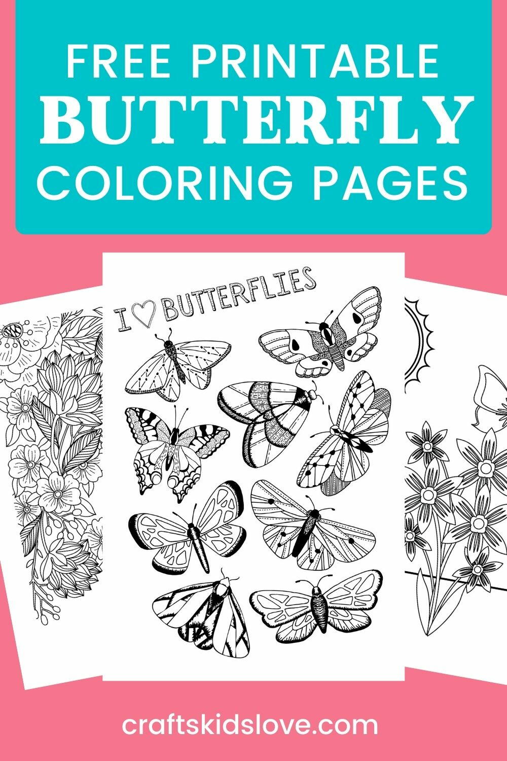 Free Printable Butterfly Coloring Pages | FaveCrafts.com