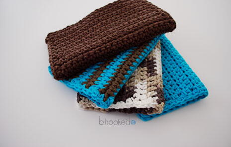 How to Crochet a Washcloth with Cotton
