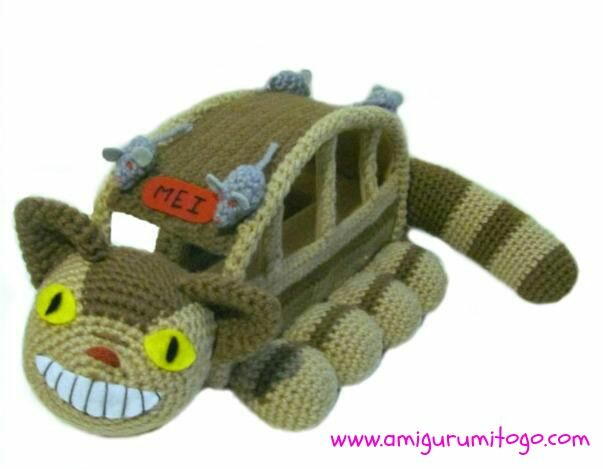 Crochet Cat Bus | AllFreeCrochet.com